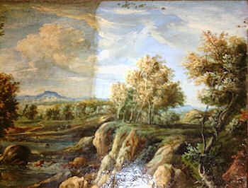 Stage 3 of Oil painting restoration Stage 3 of Oil painting restoration
