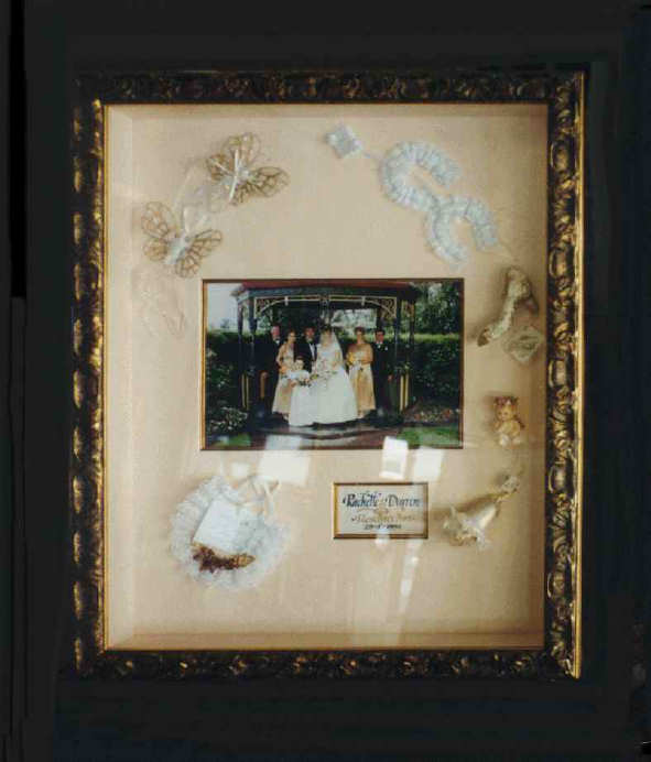 Rotunda Wedding Photo with Complementary Memorabilia and Calligraphy