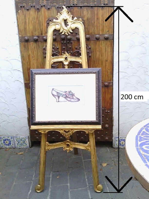 Display Easel - Gold - 200 cm high