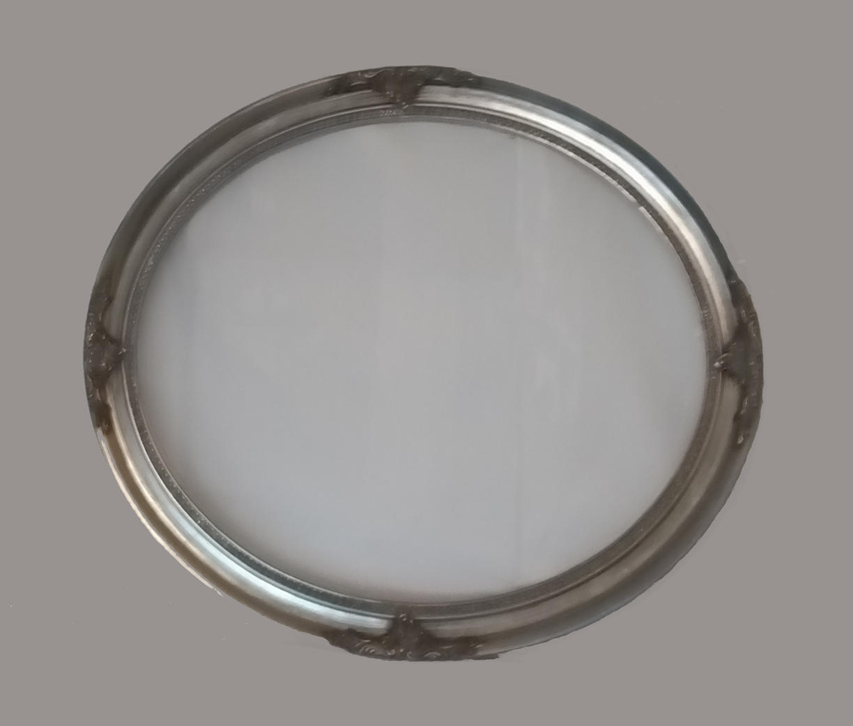 Kosnar Silver framed Oval Mirror - ItemCode 289S-Oval Kosnar Silver framed Oval Mirror