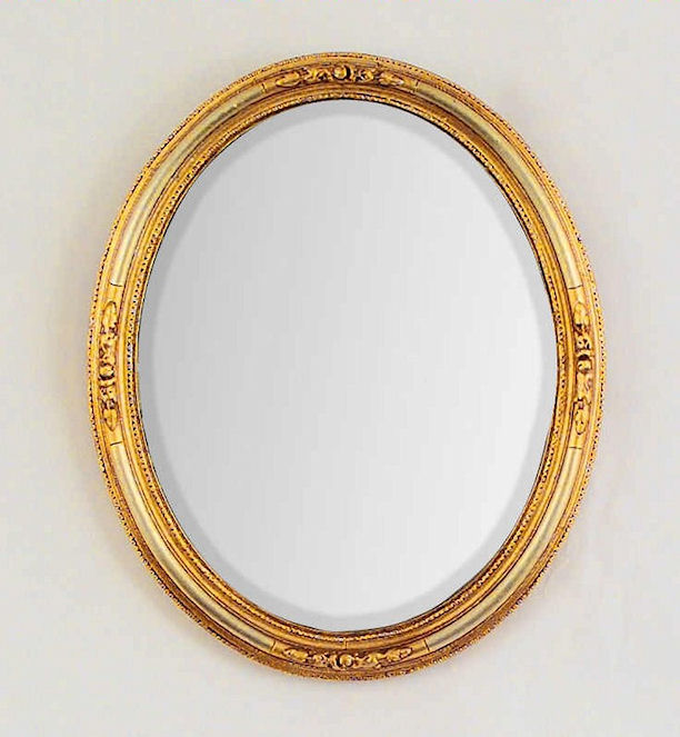 Kosnar Gilded framed Oval Mirror - ItemCode FD10-oval-P20 Kosnar Gilded framed Oval Mirror
