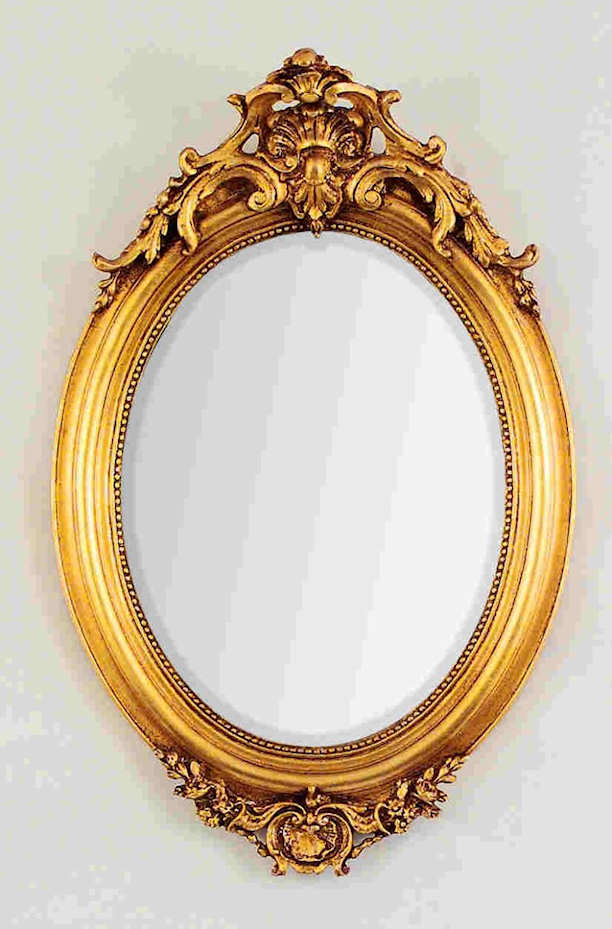 Kosnar Gilded framed Oval Mirror - ItemCode FD114-oval-P2 Kosnar Gilded framed Oval Mirror