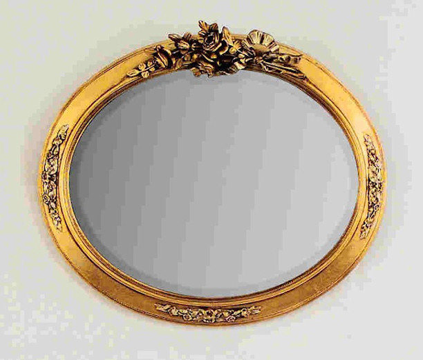Kosnar Gilded framed Oval Mirror - ItemCode FD124-oval-P6 Kosnar Gilded framed Oval Mirror