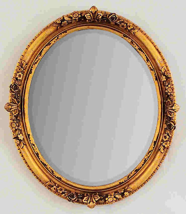 Kosnar Gilded framed Oval Mirror - ItemCode FD227-oval-P7 Kosnar Gilded framed Oval Mirror