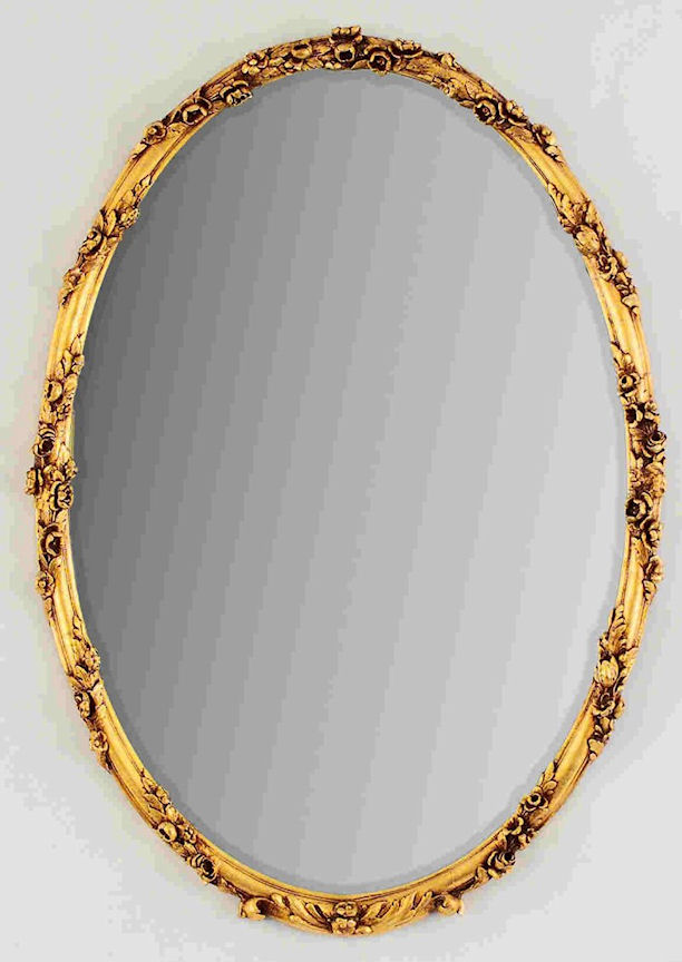 Kosnar Gilded framed Oval Mirror - ItemCode FD555-oval-P23 Kosnar Gilded framed Oval Mirror