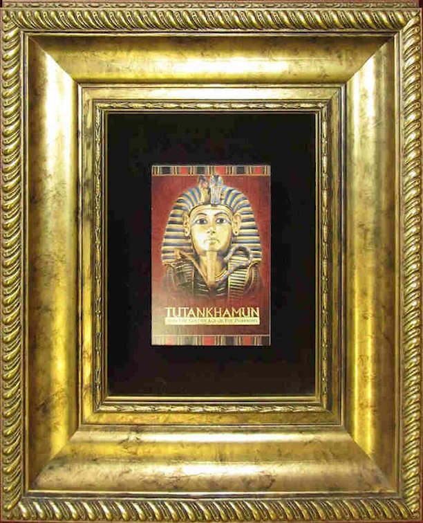 Close-up of the Head of Tutankhamun as depicted on the Golden Coffinette