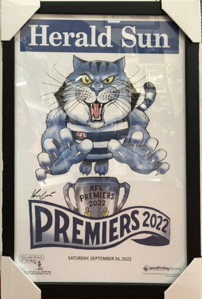 Geelong 2022 Premiership H-SUN Poster