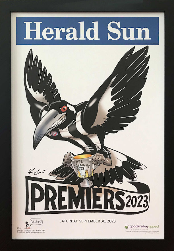 Collingwood 2023 Premiership H-SUN Poster