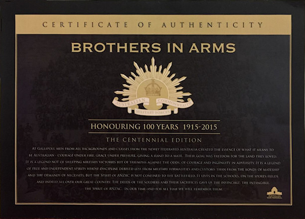 This Centennial Edition comes with a Certificate of Authenticity (COA)